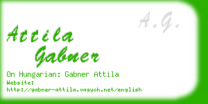 attila gabner business card